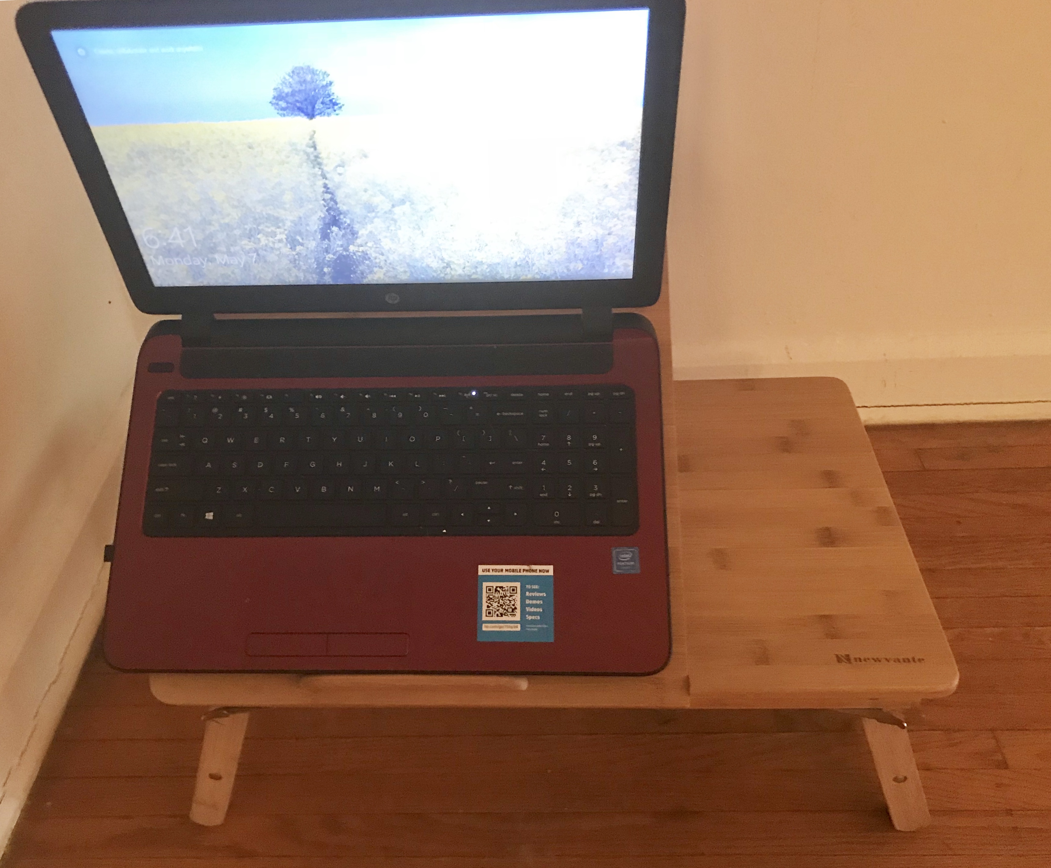 bamboo laptop desk