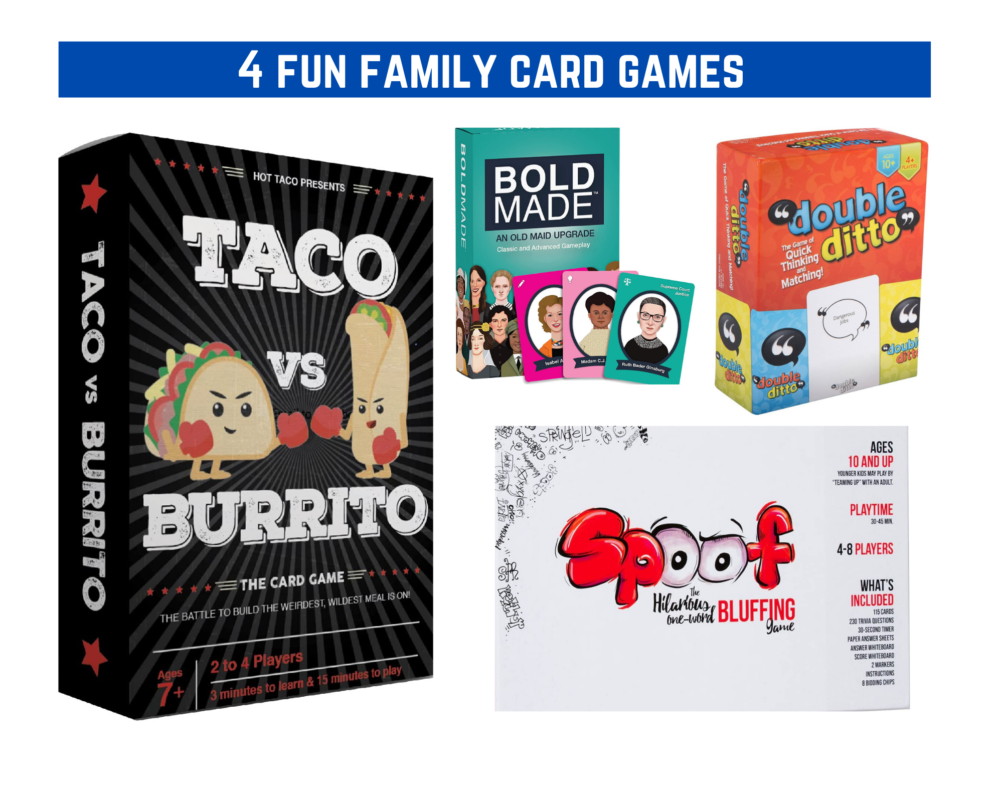 Spoof - Family Party Bluffing Board Game - Games for kids ages 8